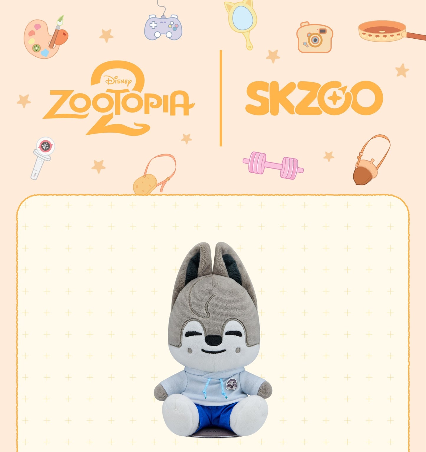 (PRE-ORDER 2025-12-25) Stray Kids - SKZOO X ZOOTOPIA2 POP-UP STORE OFFICIAL MERCH (SHOULDER PLUSH)(16 Versions).