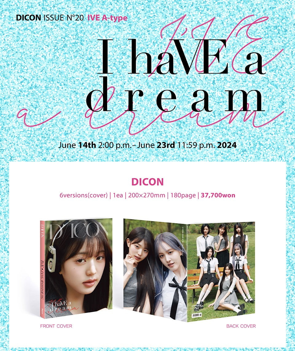 DICON VOLUME N°20 IVE : I haVE a dream, I haVE a fantasy (12 Versions)(Magazine)