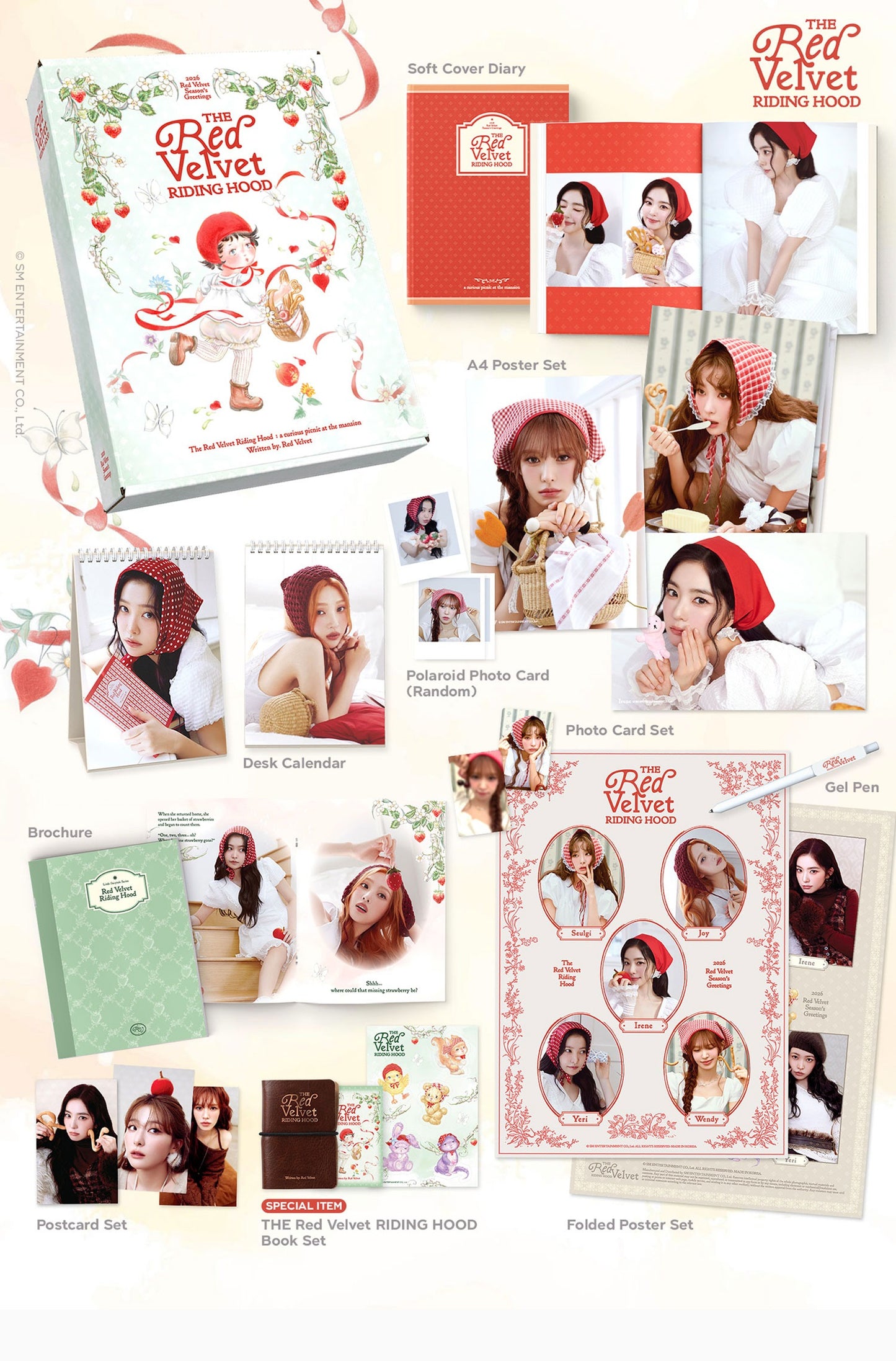 (PRE-ORDER 2025-12-26) Red Velvet - 2026 Season's Greetings (POB - Photocard Set + Removable Sticker)(💝 K-Towns 2026 Season's Greetings Event!)