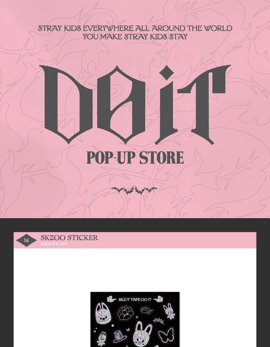 (PRE-ORDER 2026-02-23) Stray Kids [DO IT] Pop-up Store MD Merch (SKZOO STICKER)(POB Included Based on Order Amount)
