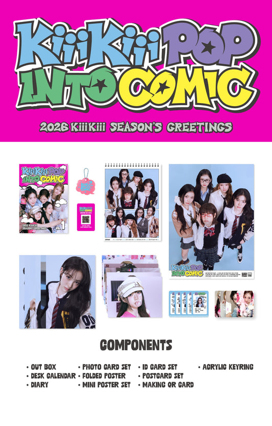 (PRE-ORDER 2025-12-26) KiiiKiii - 2026 Season's Greetings [KiiiKiii POP INTO COMIC](💝 K-Towns 2026 Season's Greetings Event!)