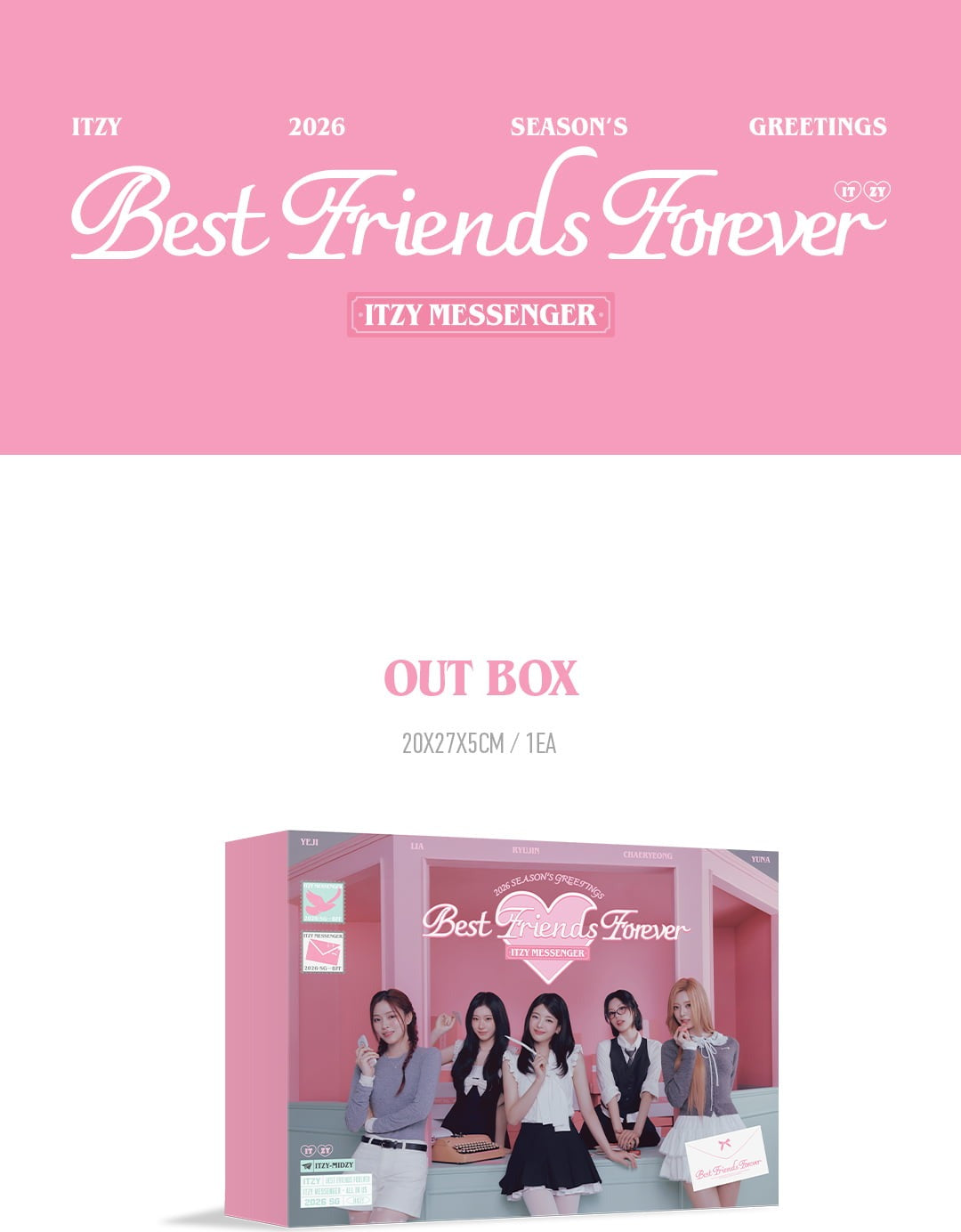 (PRE-ORDER 2025-12-22) ITZY - 2026 Season's Greetings [Best Friends Forever] (POB - Photocard Set)(💝 K-Towns 2026 Season's Greetings Event!)