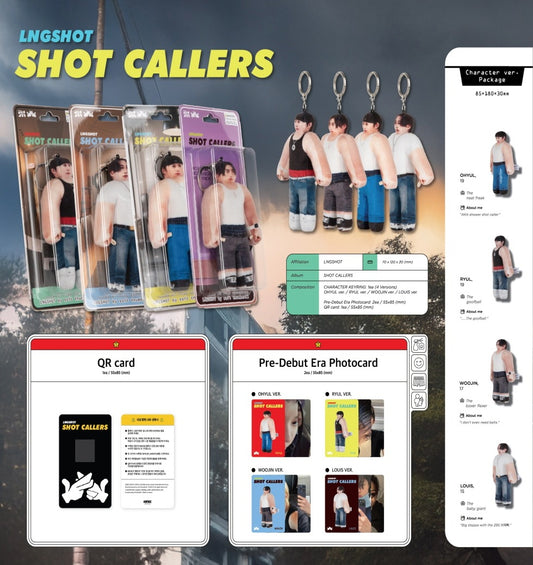 (PRE-ORDER 2026-01-14) LNGSHOT - EP Album [SHOT CALLERS] Character Version (4 Versions) Random 1ea