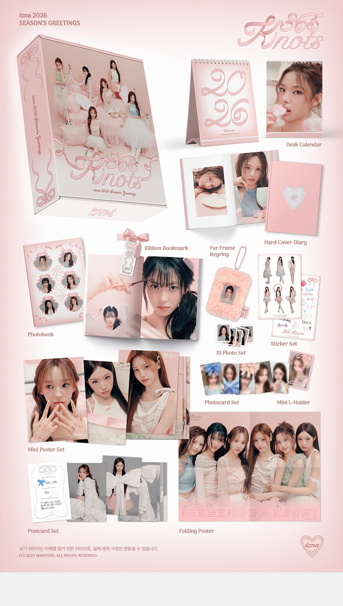 (PRE-ORDER 2026-01-30) izna - 2026 Season's Greetings [365 Knots](POB - Photocard 6ea 1set)(💝 K-Towns 2026 Season's Greetings Event!)