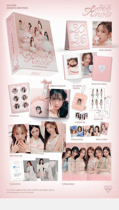 (PRE-ORDER 2026-01-30) izna - 2026 Season's Greetings [365 Knots](POB - Photocard 6ea 1set)(💝 K-Towns 2026 Season's Greetings Event!)