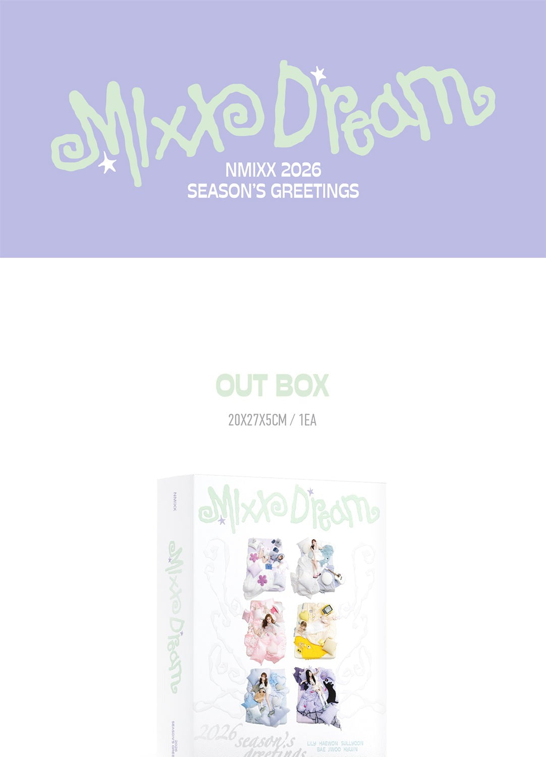 (PRE-ORDER 2025-12-22) NMIXX - 2026 Season's Greetings [MIXX DREAM] (POB - Photocard Set)(💝 K-Towns 2026 Season's Greetings Event!)