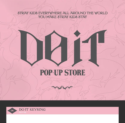 (PRE-ORDER 2026-02-23) Stray Kids [DO IT] Pop-up Store MD Merch (DO IT KEYRING)(POB Included Based on Order Amount)