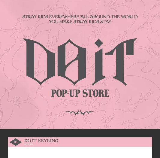 (PRE-ORDER 2026-02-23) Stray Kids [DO IT] Pop-up Store MD Merch (DO IT KEYRING)(POB Included Based on Order Amount)