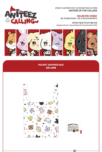 (PRE-ORDER 2025-12-10) ATEEZ - OFFICIAL MD [ANITEEZ IN THE CALLING] POCKET SHOPPER BAG