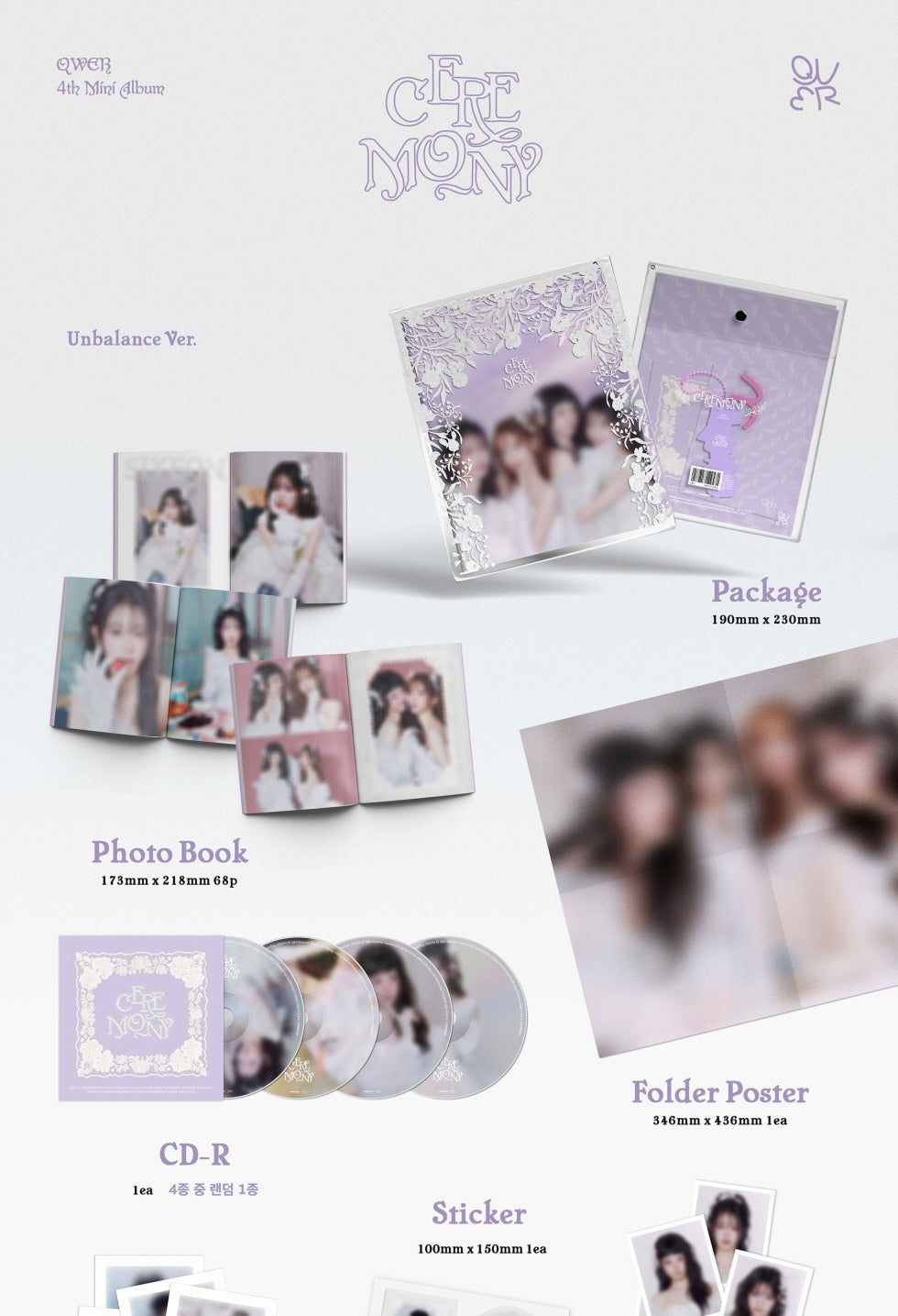 QWER - 4th Mini Album [CEREMONY] (2 Versions)
