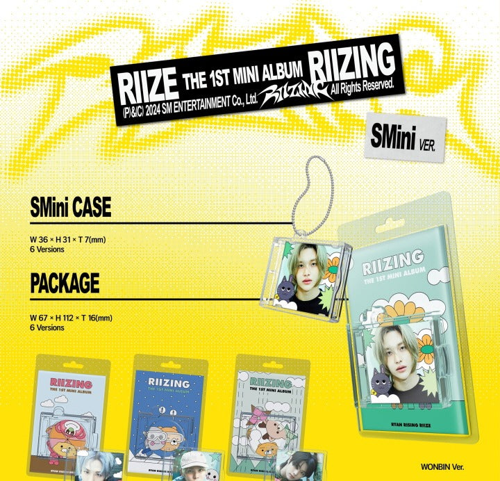 Riize Riizing Versions RIIZE 1st Mini Album RIIZING SMini Version (6 Versions) Random – K-Towns