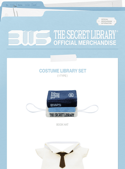 (PRE-ORDER 2026-09-04) BYEON WOO SEOK - [2026 BWS Asia Fanmeeting Tour <The Secret Library> in Seoul MD] Costume Library Set