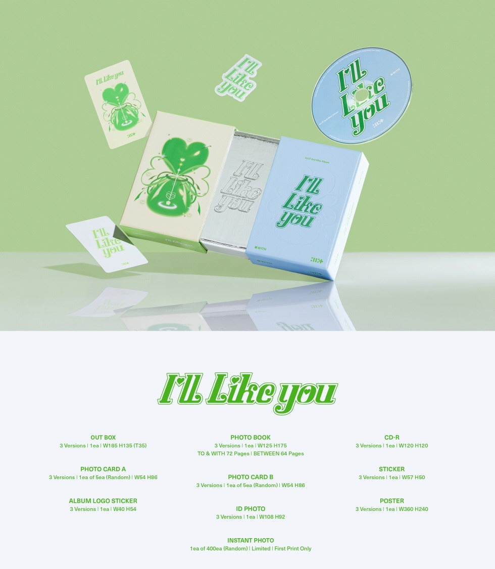 ILLIT 2nd Mini Album I'll Like you (3 Versions) Random 1ea