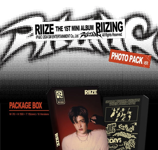 RIIZE 1st Mini Album RIIZING Photo Pack Version (6 Versions)..