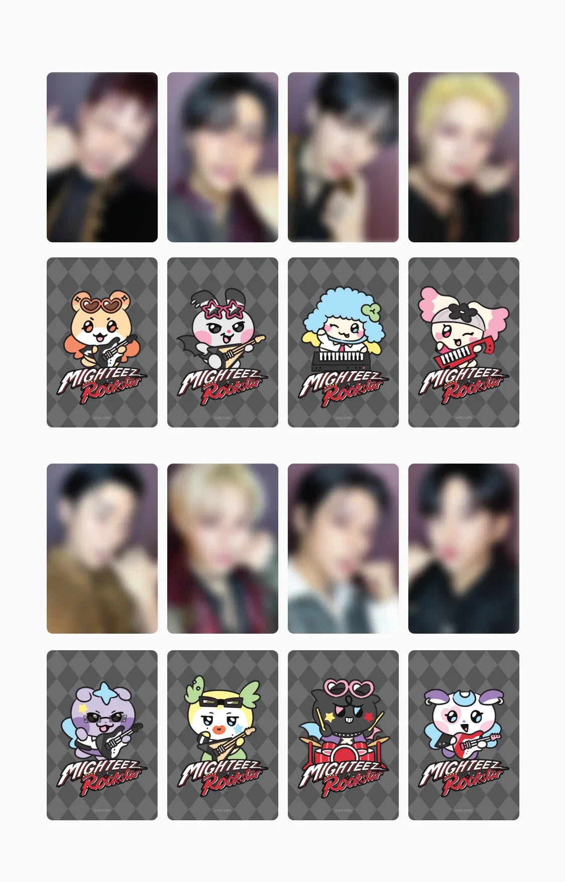 MIGHTEEZ(ATEEZ) - [MIGHTEEZ Rock The Stage] PLUSH KEYRING - ROCKSTAR (8 Versions)(LINE FRIENDS SQUARE MERCH)