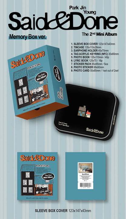 Park Jin Young 박진영 (GOT7) - 2nd Mini Album [Said & Done] Memory Box Version