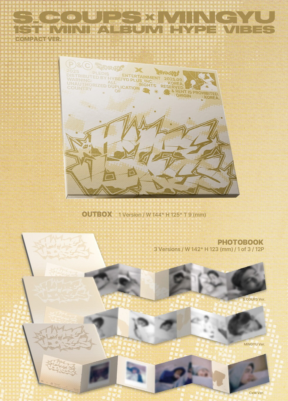 S.COUPS x MINGYU (Seventeen) - 1st Mini Album [HYPE VIBES] Compact