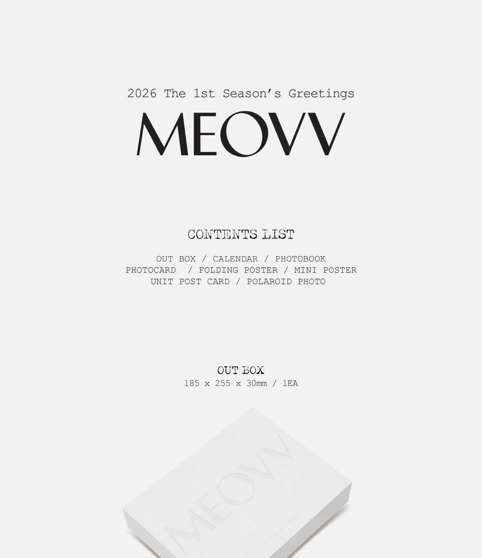 (PRE-ORDER 2026-01-26) MEOVV - 2026 Season's Greetings [MEOVV](💝 K-Towns 2026 Season's Greetings Event!)