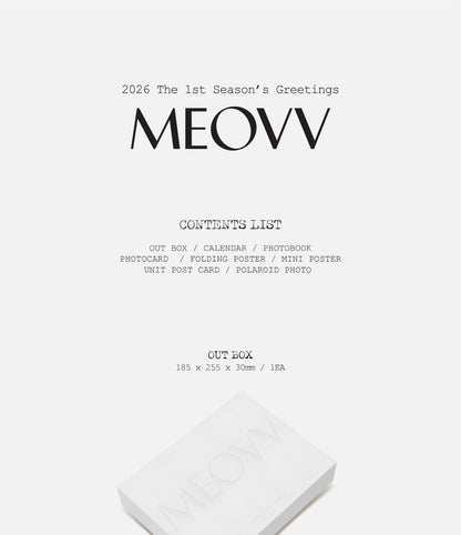 (PRE-ORDER 2026-01-26) MEOVV - 2026 Season's Greetings [MEOVV](💝 K-Towns 2026 Season's Greetings Event!)