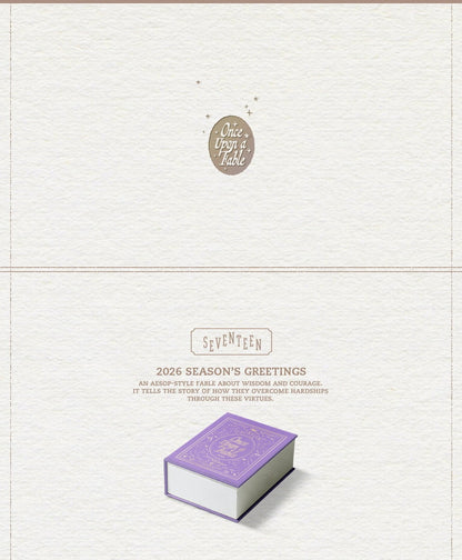 (PRE-ORDER 2025-12-26) Seventeen - 2026 Season's Greetings [Once Upon a Fable](POB - Member Printed Photo 11ea)(💝 K-Towns 2026 Season's Greetings Event!)