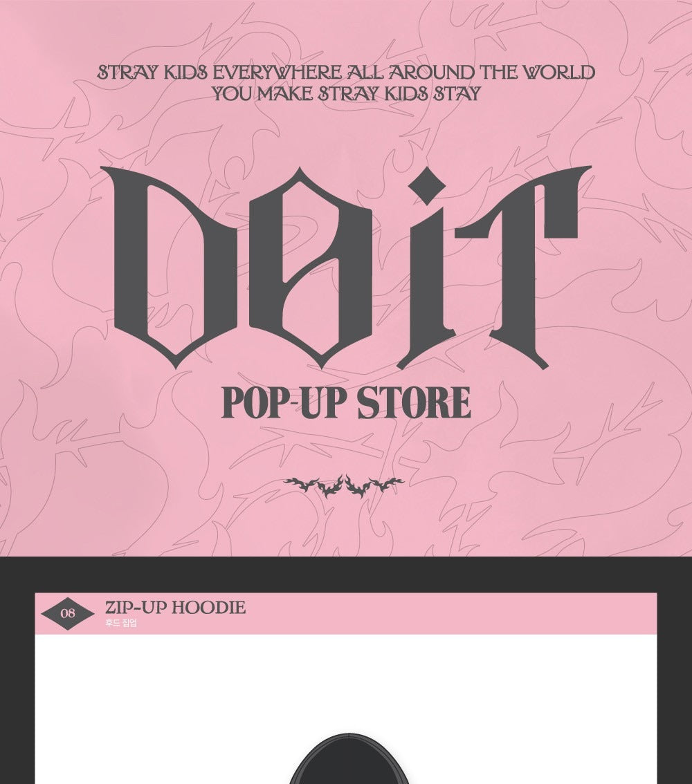 Stray Kids [DO IT] Pop-up Store MD Merch (ZIP-UP HOODIE)(POB
