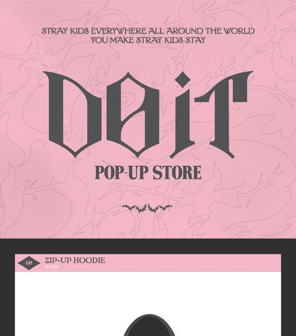 (PRE-ORDER 2026-02-23) Stray Kids [DO IT] Pop-up Store MD Merch (ZIP-UP HOODIE)(POB Included Based on Order Amount)