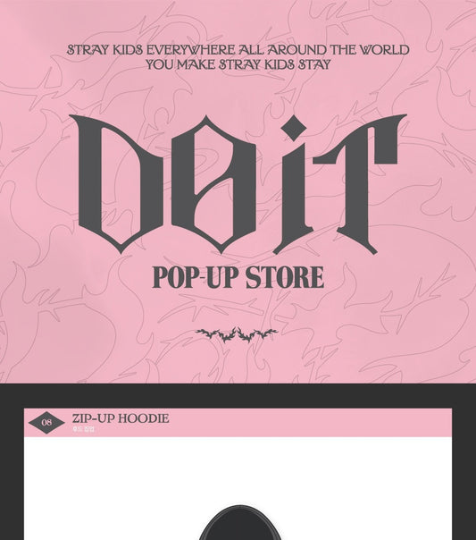 (PRE-ORDER 2026-02-23) Stray Kids [DO IT] Pop-up Store MD Merch (ZIP-UP HOODIE)(POB Included Based on Order Amount)