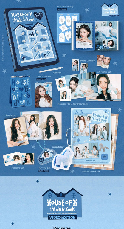 (PRE-ORDER 2025-12-26) Hearts2Hearts - 2026 Season's Greetings Video Edition (POB - Photocard Set + Removable Sticker)(💝 K-Towns 2026 Season's Greetings Event!)