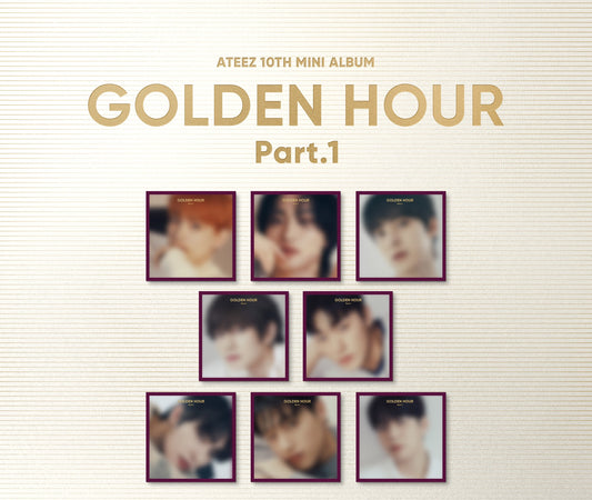 ATEEZ - 10th Mini Album [GOLDEN HOUR Part. 1] Digipak Version (8 Versions)(RESTOCK)