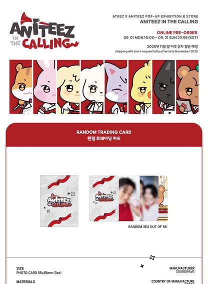 (PRE-ORDER 2025-12-10) ATEEZ - OFFICIAL MD [ANITEEZ IN THE CALLING] RANDOM TRADING CARD