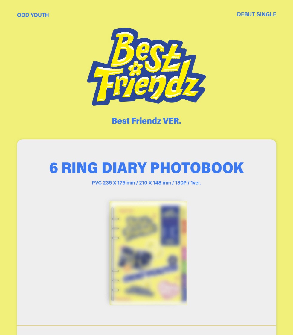 ODD YOUTH - Debut Single Album [Best Friendz] Best Friendz Version