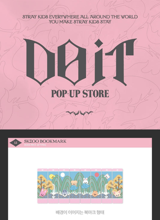 (PRE-ORDER 2026-02-23) Stray Kids [DO IT] Pop-up Store MD Merch (SKZOO BOOKMARK)(8 Versions)(POB Included Based on Order Amount)