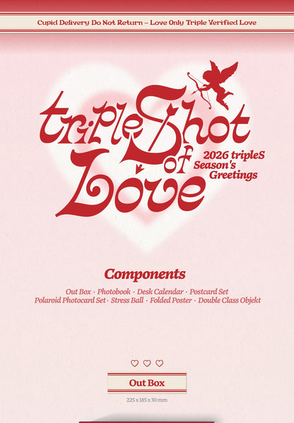 (PRE-ORDER 2026-01-30) tripleS - 2026 Season's Greetings [tripleShot of Love](💝 K-Towns 2026 Season's Greetings Event!)
