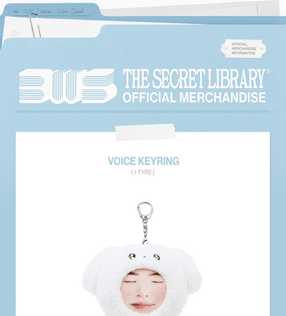 (PRE-ORDER 2026-09-04) BYEON WOO SEOK - [2026 BWS Asia Fanmeeting Tour <The Secret Library> in Seoul MD] Voice Keyring