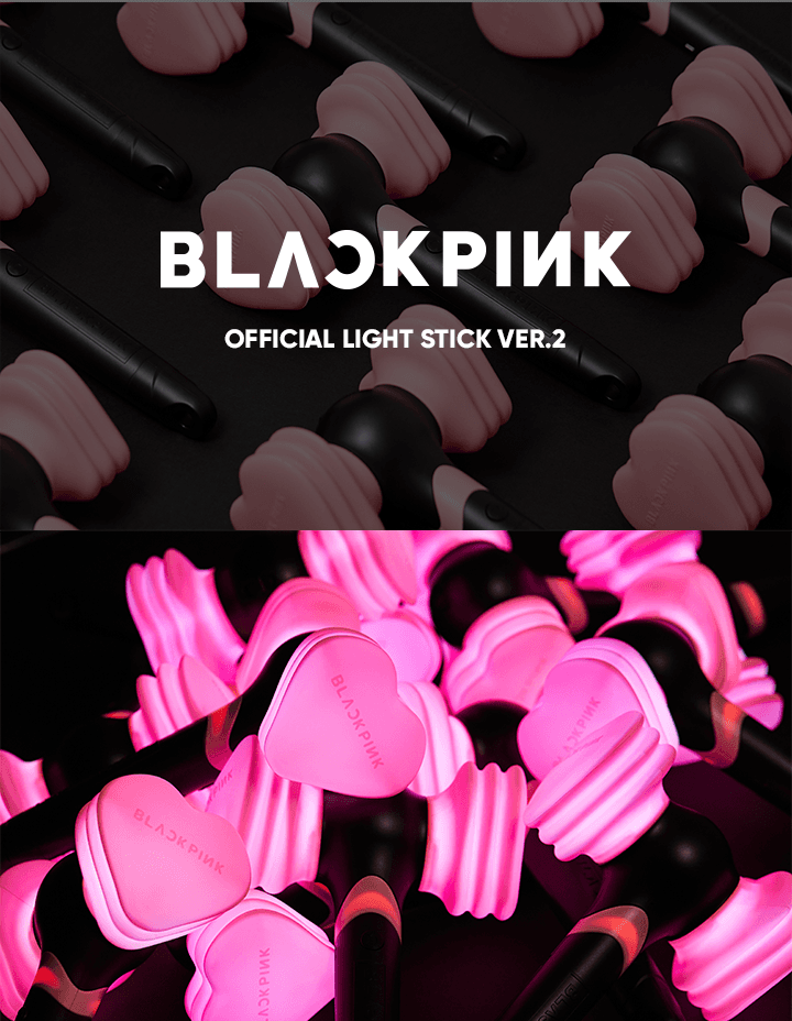 BLACKPINK - OFFICIAL LIGHT STICK VER.2 (POB - Photocard 1ea included)(& K-Towns Light Stick Event)._