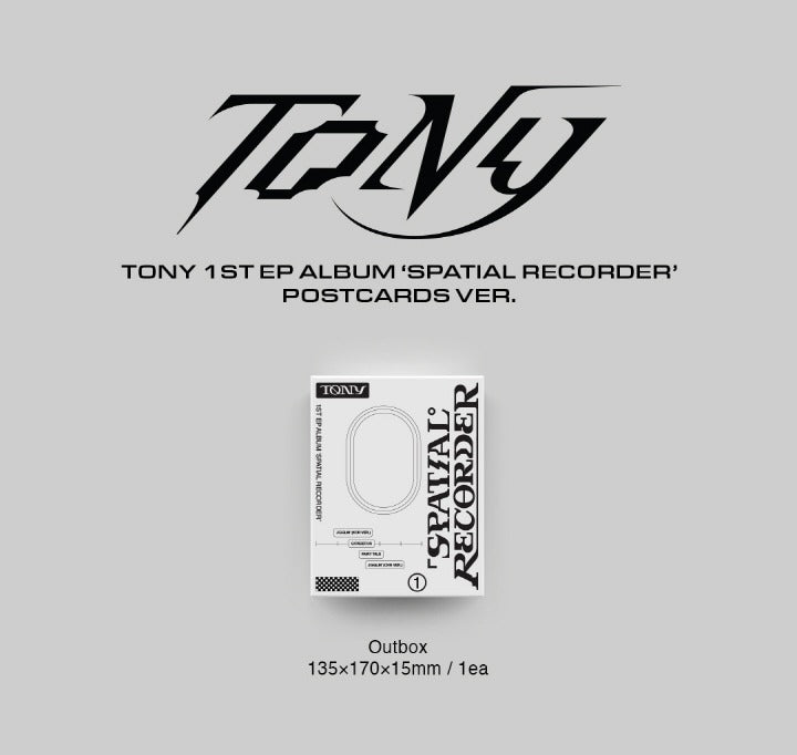Tony (Tony Yu Produce 101) 1st EP Album Spatial Recorder (2 Version)