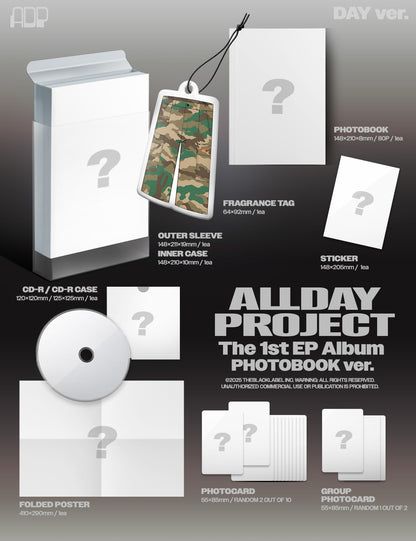 (PRE-ORDER 2025-12-09) ALLDAY PROJECT - The 1st EP Album [ALLDAY PROJECT] Photobook Version (2 Versions) Random 1ea