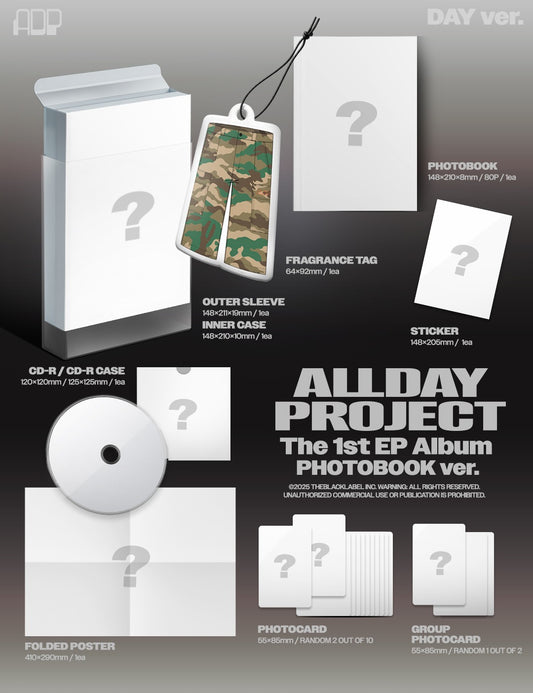 (PRE-ORDER 2025-12-09) ALLDAY PROJECT - The 1st EP Album [ALLDAY PROJECT] Photobook Version (2 Versions) Random 1ea