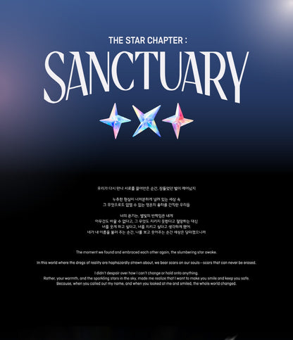 TOMORROW X TOGETHER TXT THE STAR CHAPTER: SANCTUARY (3 Versions) [POB - The Star Chapter : Sanctuary album's POB - Unreleased Selfie Included!! (Limited Quantity)]..