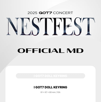 GOT7 - OFFICIAL MD [2025 CONCERT NESTFEST] I GOT7 DOLL KEYRING (MERCH).