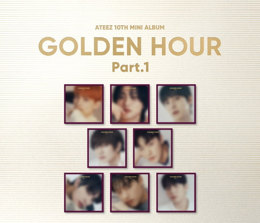 ATEEZ 10th Mini Album GOLDEN HOUR Part. 1 Digipak Version (8 Versions) Random 1ea.
