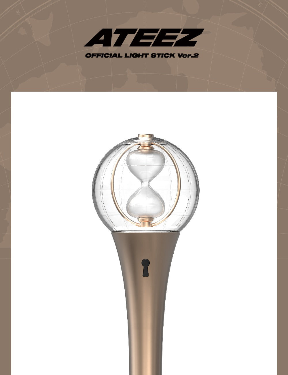 ATEEZ official lightstick ライティニ ATEEZ - Official Light Stick LIGHTINY Ver 2 (with K-Towns