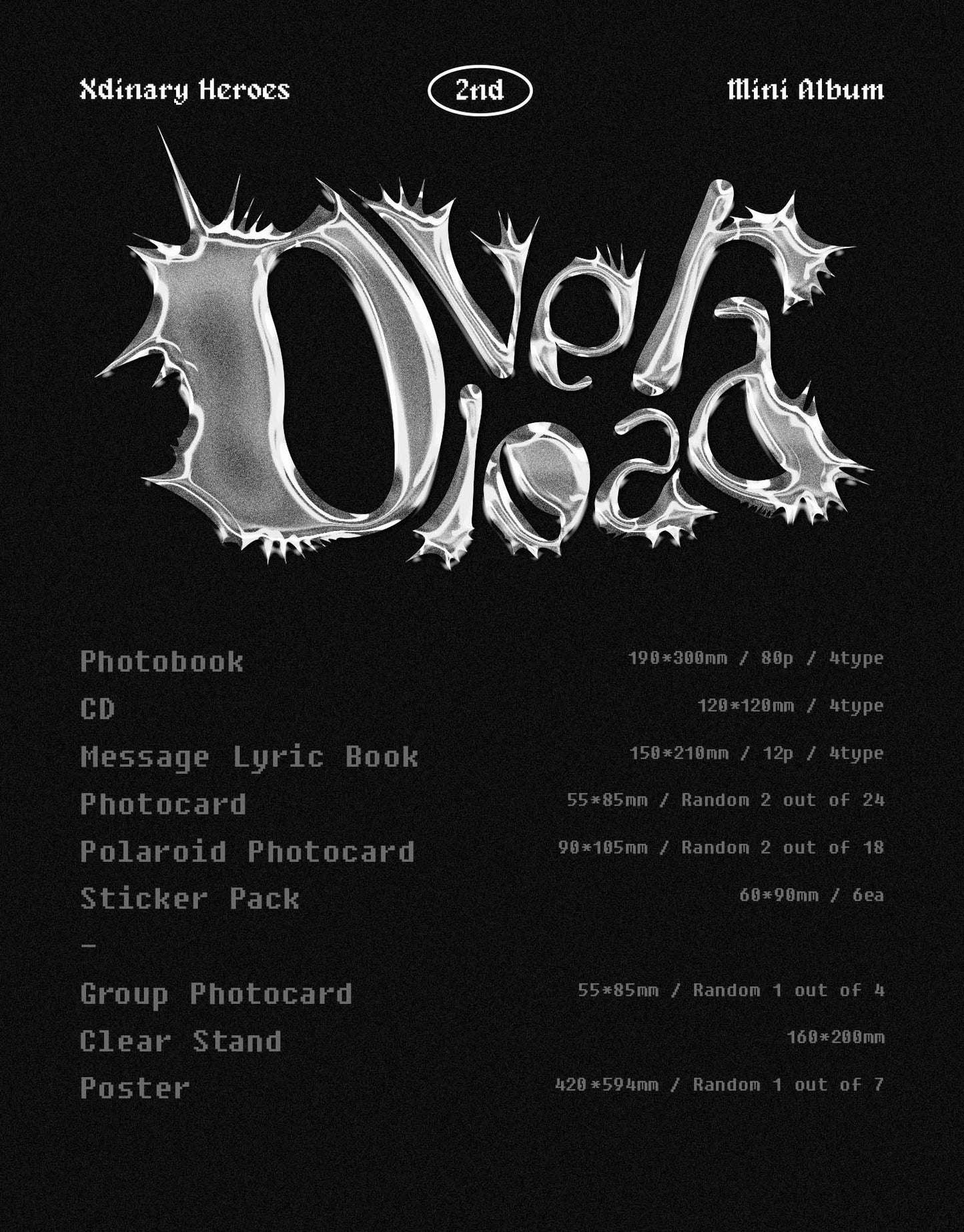 XDINARY HEROES - 2nd mini album [Overload] (4 Versions)