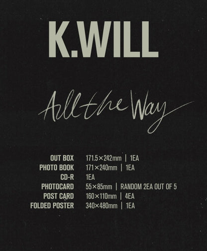 K.WILL 7th Mini Album All The Way.