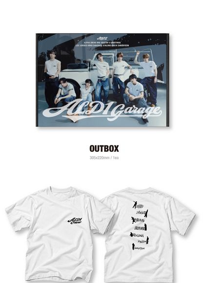 (PRE-ORDER 2026-12-18) ALPHA DRIVE ONE - 2027 Season's Greetings [ALD1 GARAGE (T-SHIRT VER)](🎁K-Towns 2027 Season's Greetings Event - Pre-order only)