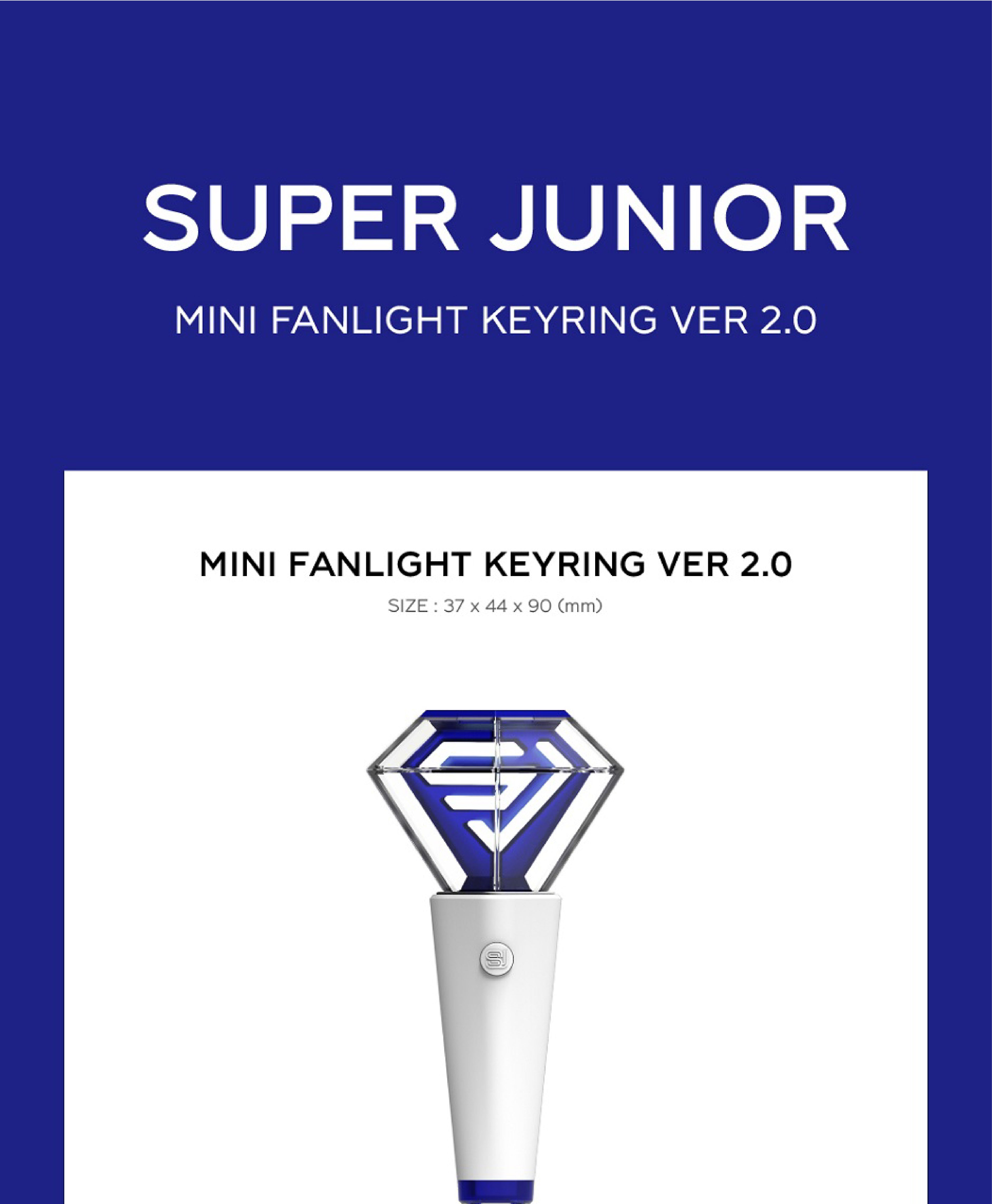 Super Junior - MINI FANLIGHT KEYRING (NEW LIGHT)(Mini Light Stick