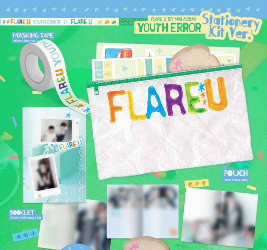 (PRE-ORDER 2026-05-14) FLARE U (플레어 유) - 1st Mini Album [YOUTH ERROR] Stationary Kit Version