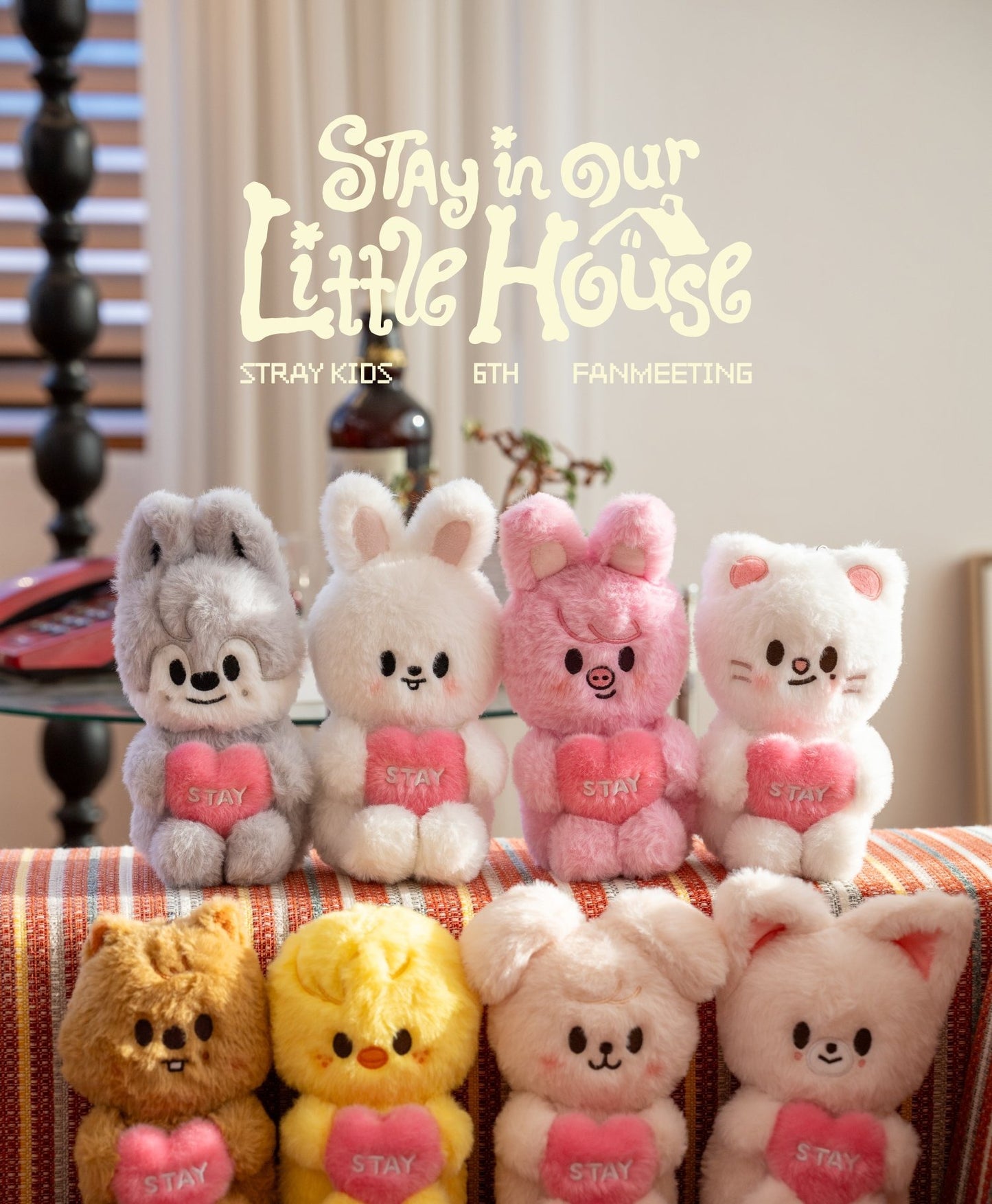 (PRE-ORDER 2026-07-30) Stray Kids - 6th Fanmeeting [STAY in Our Little House] SKZOO PLUSH VOICE Version (8 Versions)(POB Included Based on Order Amount).