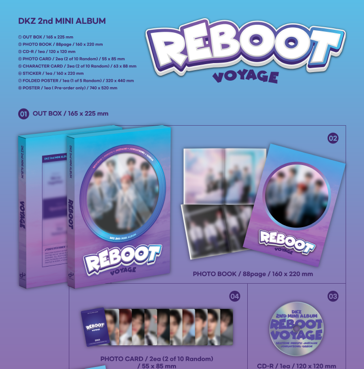 DKZ 2nd Mini Album Reboot (2 Versions).