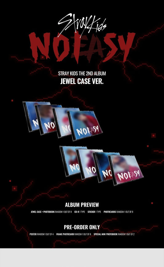 Stray Kids - 2nd Album [NOEASY] Jewel Case Version (8 Versions)(RESTOCK)